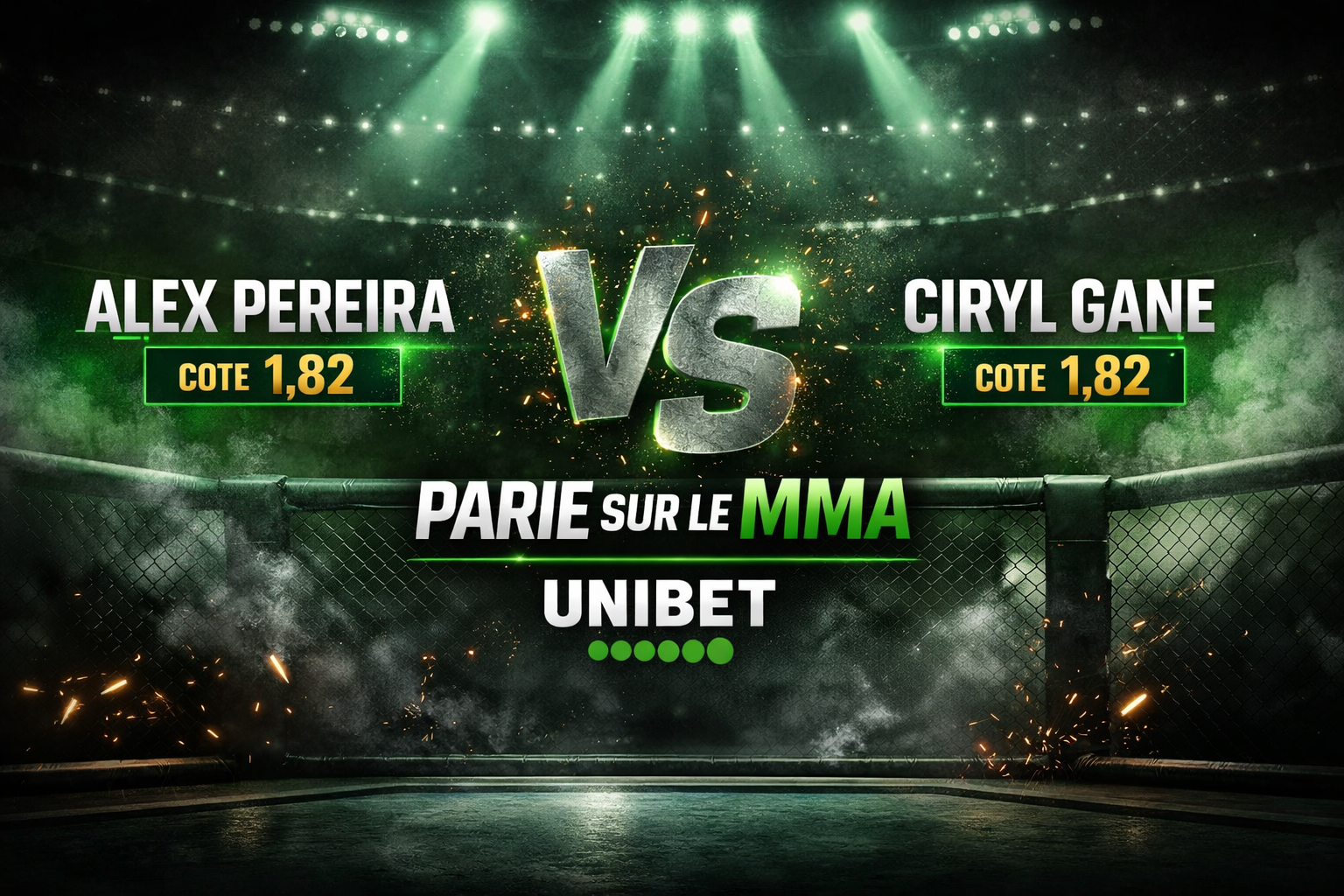 parie sur le mmma avec Unibet - Types de paris MMA et unibet TV