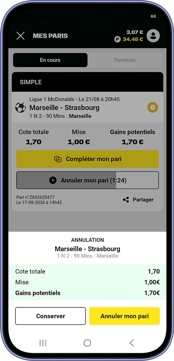 Annule ton Pari Etape 3 Annule ton Pari Etape 3