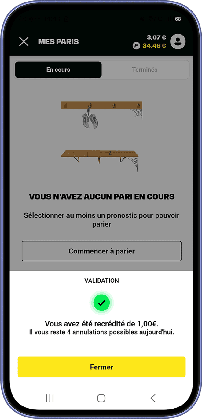 Annule ton Pari Etape 4 Annule ton Pari Etape 4