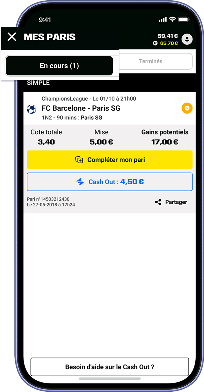 Complete ton Pari Etape 3