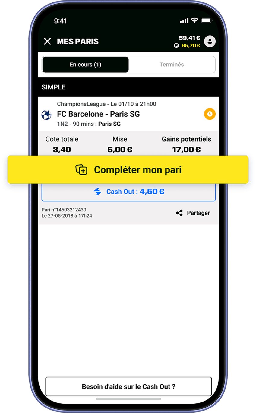 Complete ton Pari Etape 4