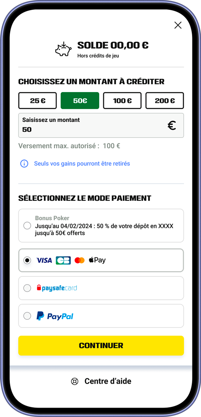 paiement par carte