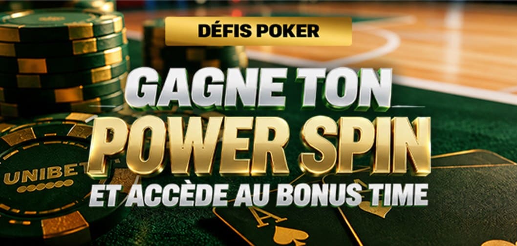Promo poker : gagne ton Power Spin et acc&egrave;de au Bonus Time